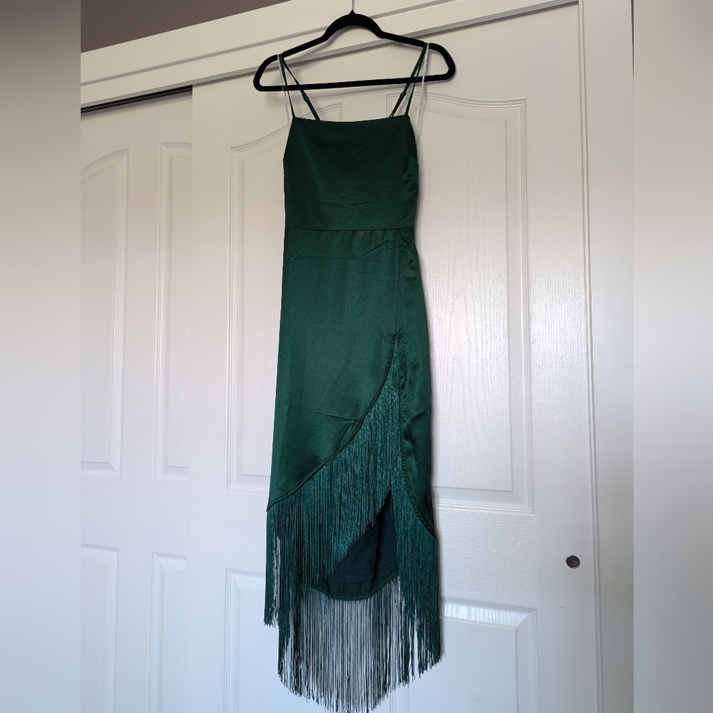 Lulu's NWT Emerald Green Cocktail Dress